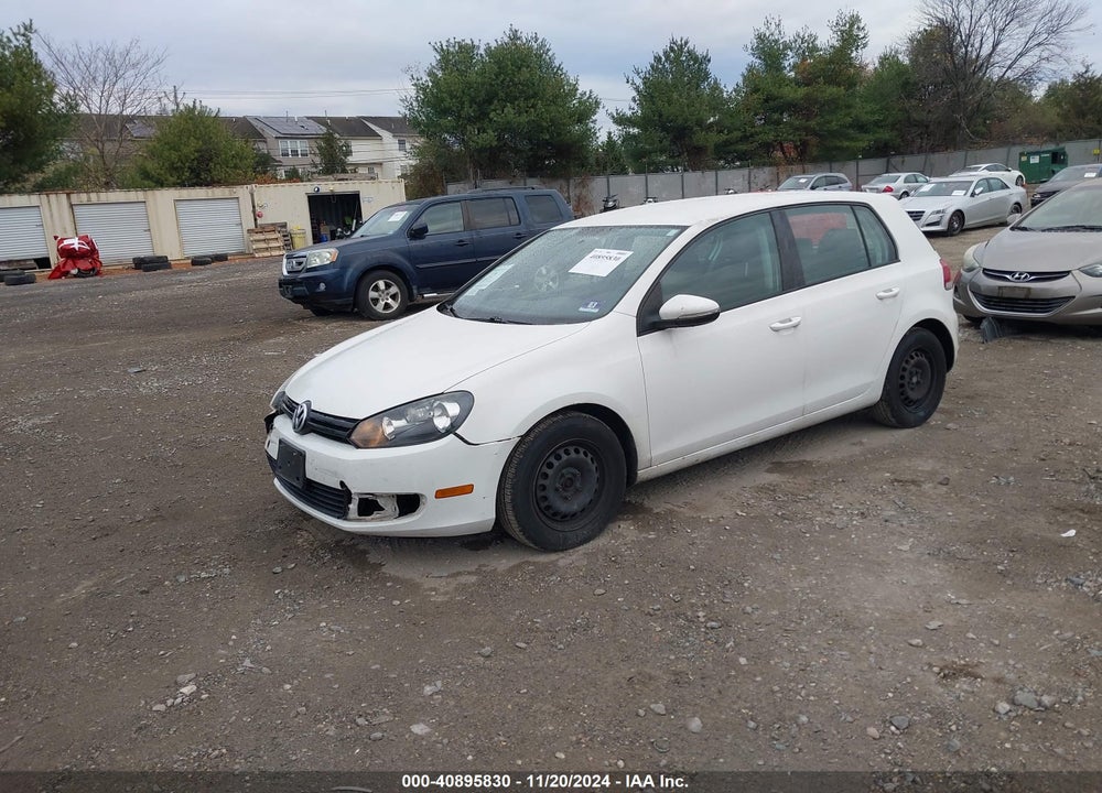 2012 VOLKSWAGEN GOLF 2.5L 4-DOOR VIN: WVWDB7AJ1CW306413