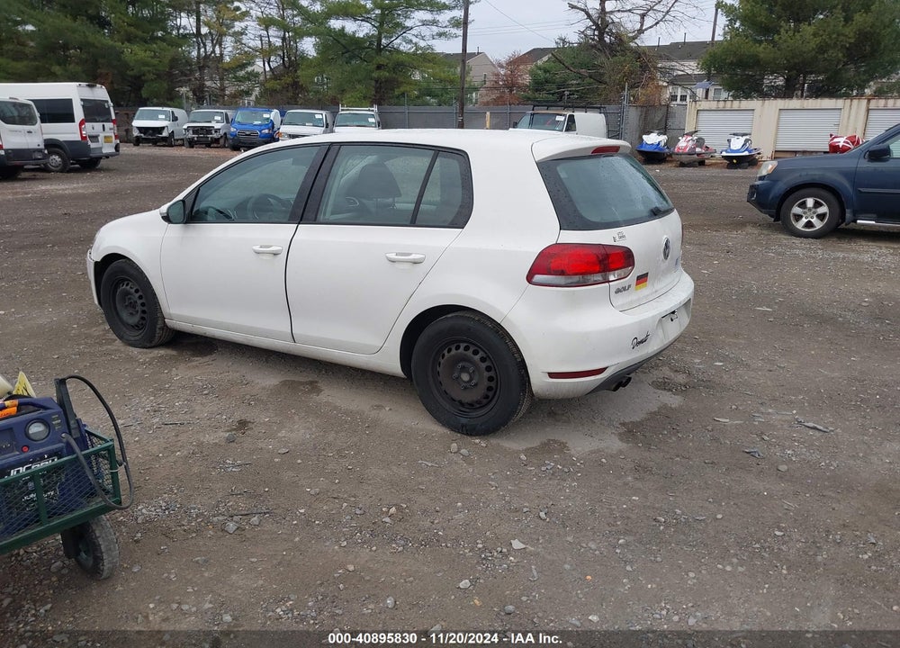 2012 VOLKSWAGEN GOLF 2.5L 4-DOOR VIN: WVWDB7AJ1CW306413