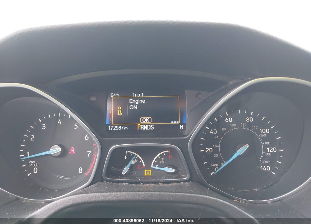 2015 FORD FOCUS TITANIUM VIN: 1FADP3N21FL261403