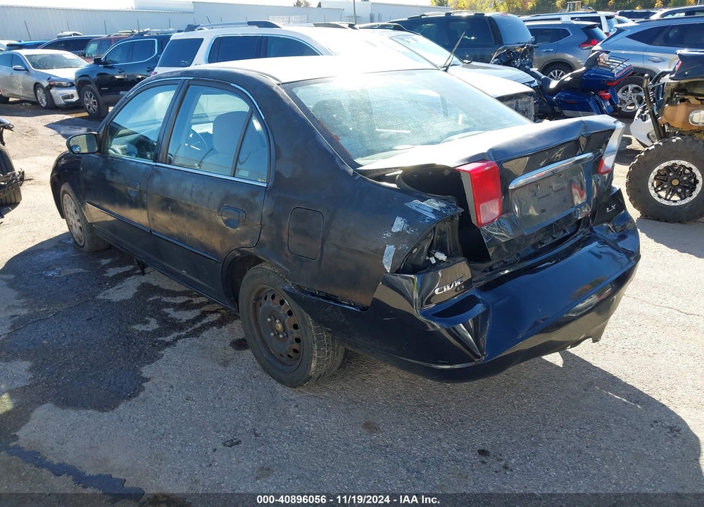 2001 HONDA CIVIC LX VIN: JHMES16591S007008