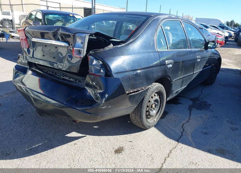 2001 HONDA CIVIC LX VIN: JHMES16591S007008