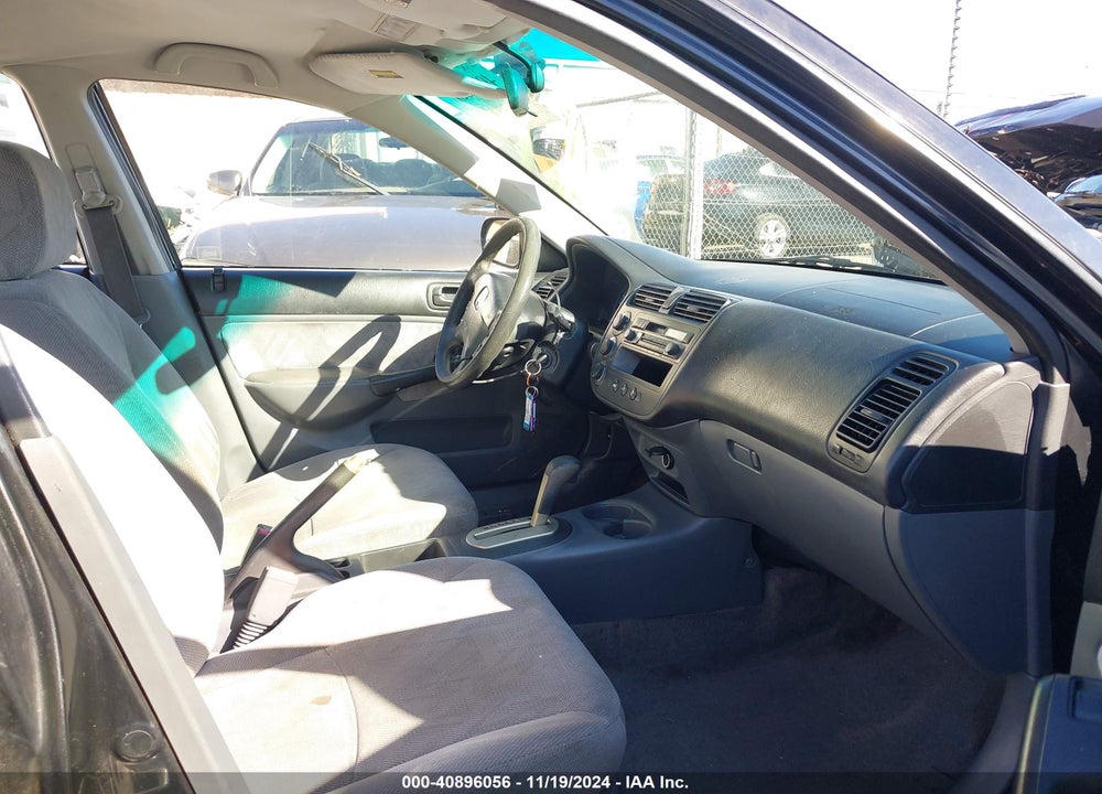 2001 HONDA CIVIC LX VIN: JHMES16591S007008