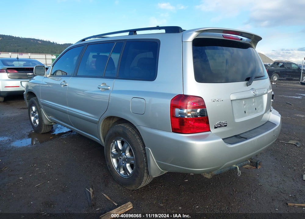 2007 TOYOTA HIGHLANDER VIN: JTEHD21A570048349
