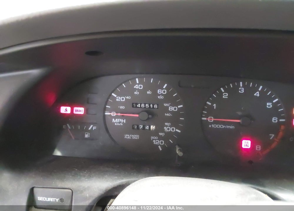 1998 NISSAN ALTIMA GLE/GXE/SE/XE VIN: 1N4DL01D4WC209099