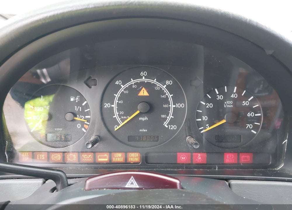 1999 MERCEDES-BENZ ML 320 VIN: 4JGAB54E1XA117586