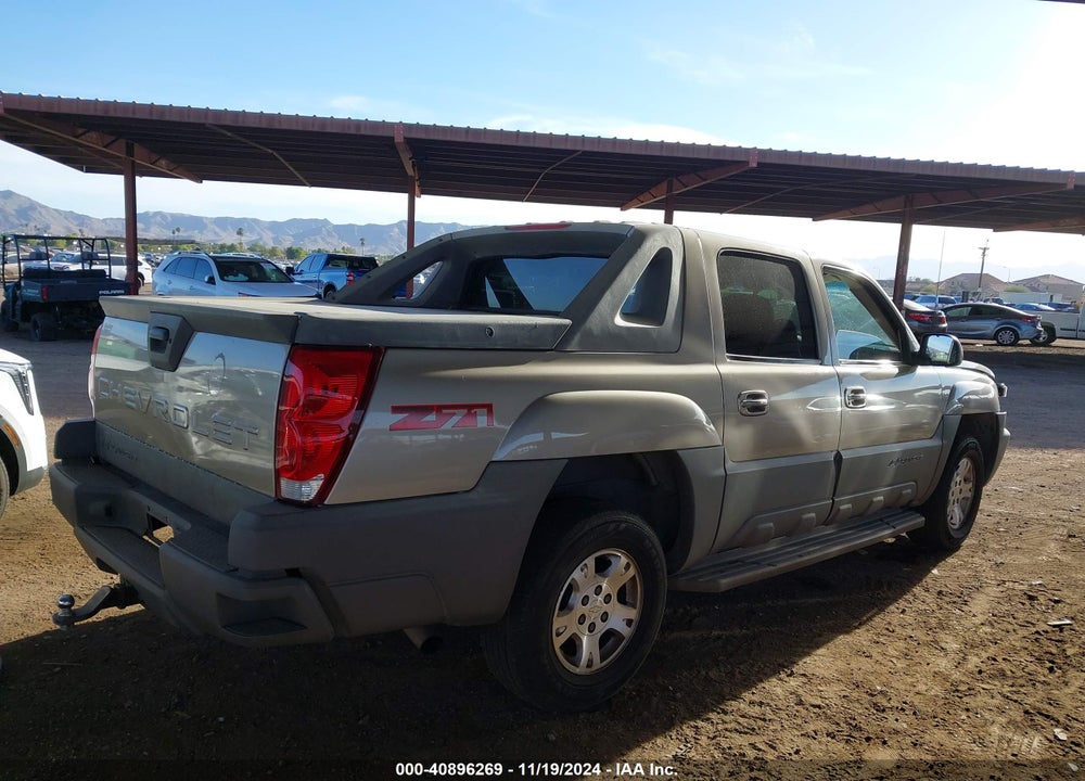 2002 CHEVROLET AVALANCHE 1500 VIN: 3GNEK13T42G133247