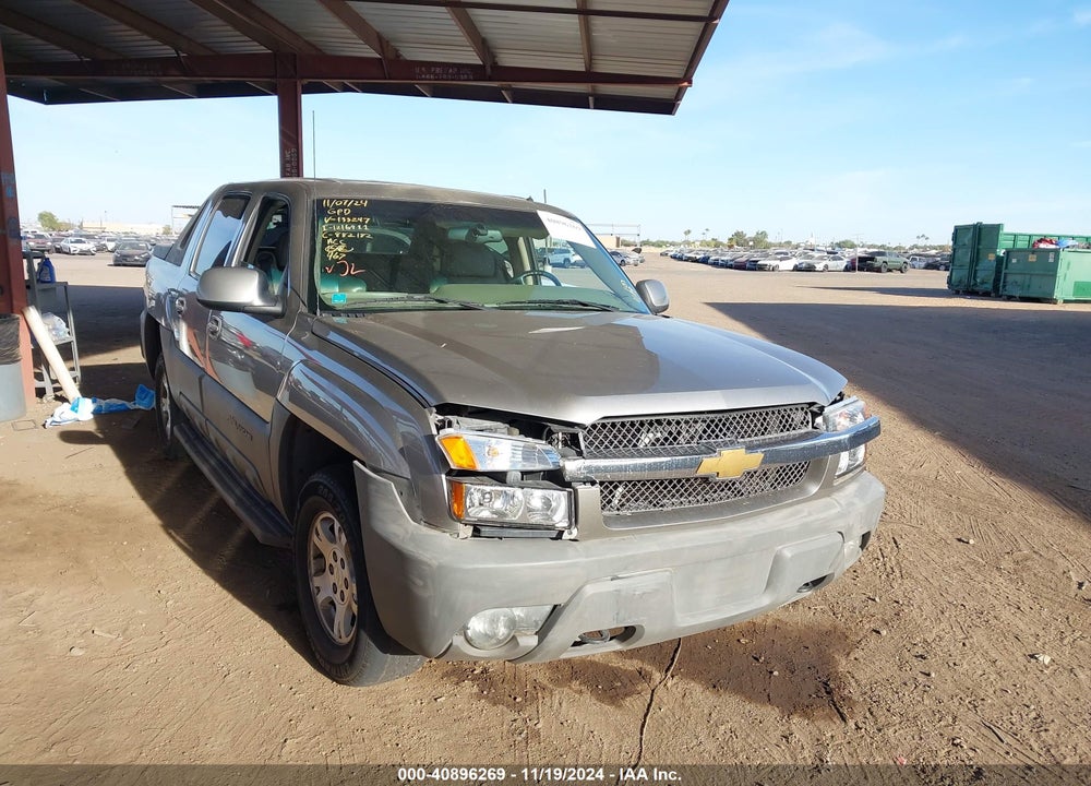 2002 CHEVROLET AVALANCHE 1500 VIN: 3GNEK13T42G133247