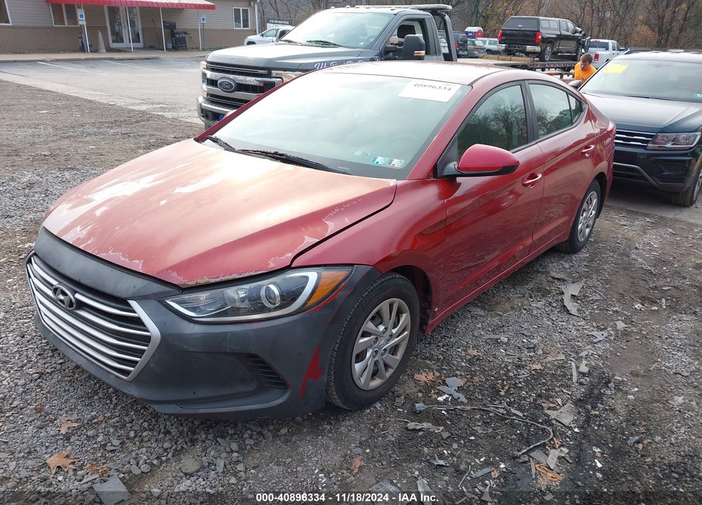 2017 HYUNDAI ELANTRA SE VIN: KMHD74LF6HU071580