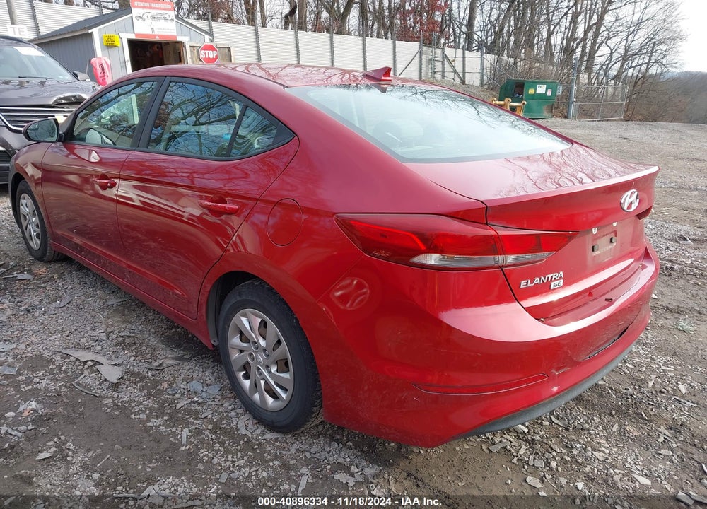 2017 HYUNDAI ELANTRA SE VIN: KMHD74LF6HU071580