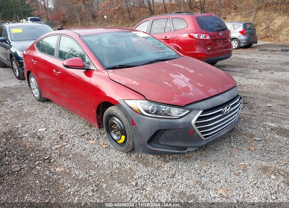 2017 HYUNDAI ELANTRA SE VIN: KMHD74LF6HU071580