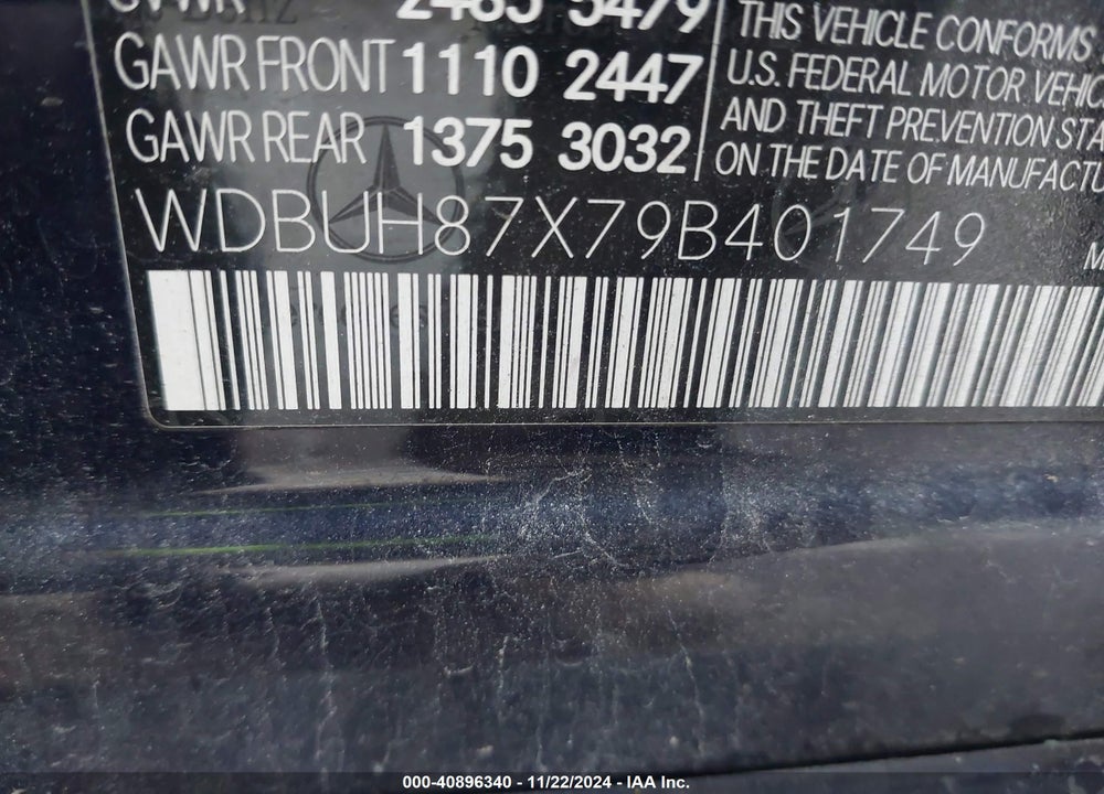 2009 MERCEDES-BENZ E 350 4MATIC VIN: WDBUH87X79B401749