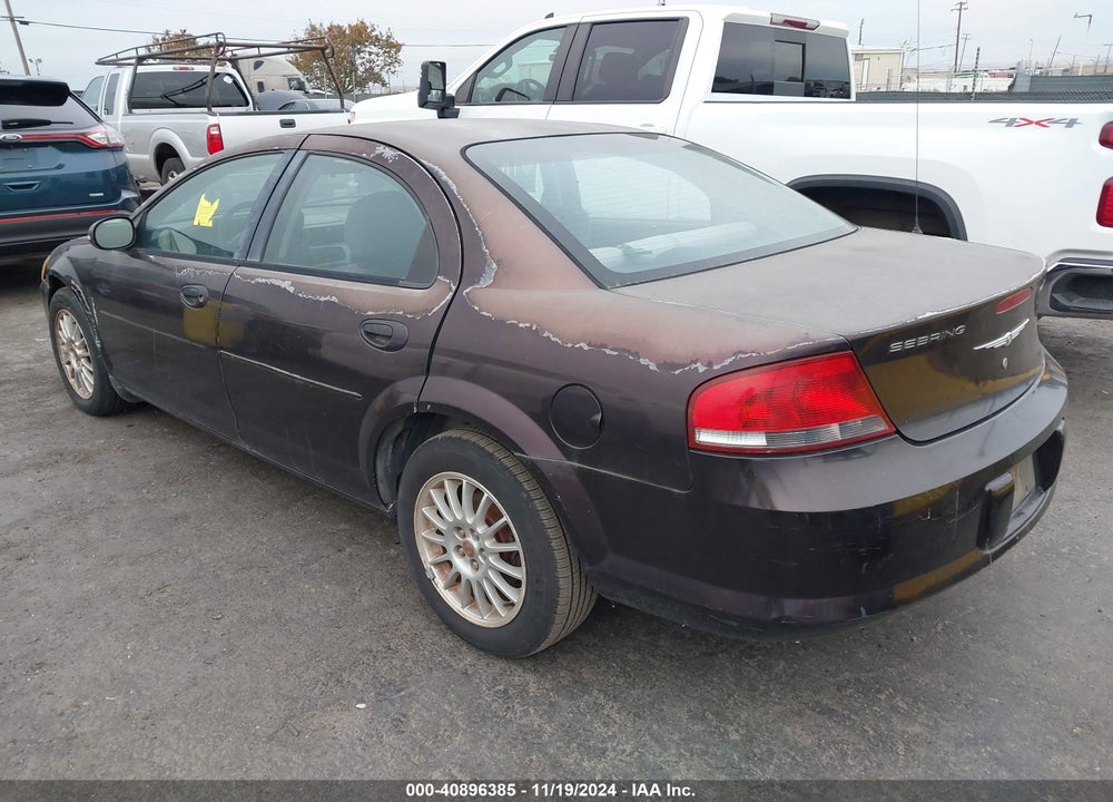 2004 CHRYSLER SEBRING LXI VIN: 1C3EL56R74N372156