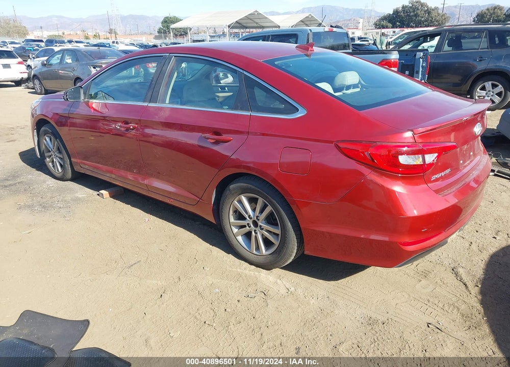2015 HYUNDAI SONATA SE VIN: 5NPE24AF9FH139081