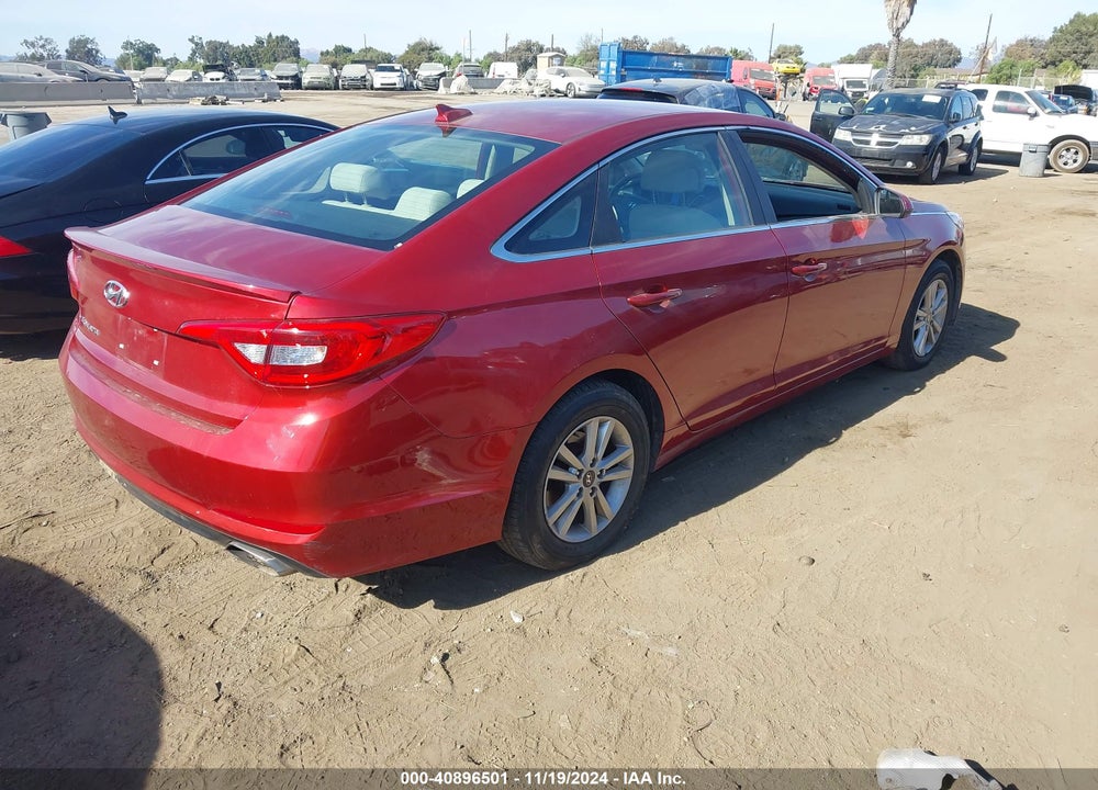 2015 HYUNDAI SONATA SE VIN: 5NPE24AF9FH139081