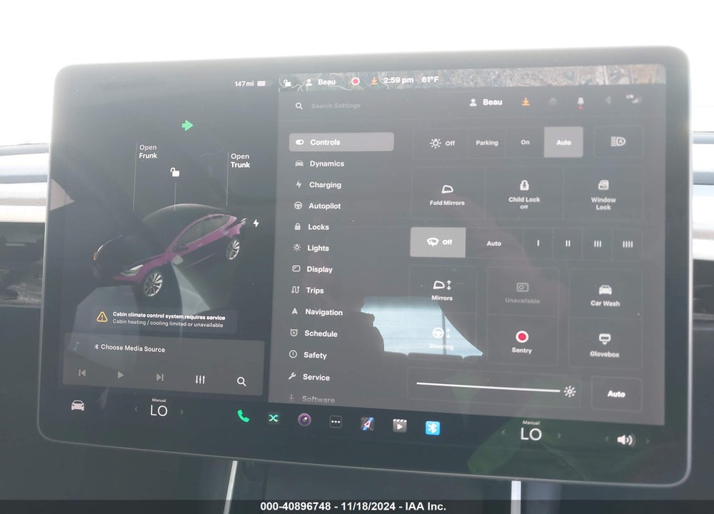 2019 TESLA MODEL 3 LONG RANGE/PERFORMANCE VIN: 5YJ3E1EB4KF194678