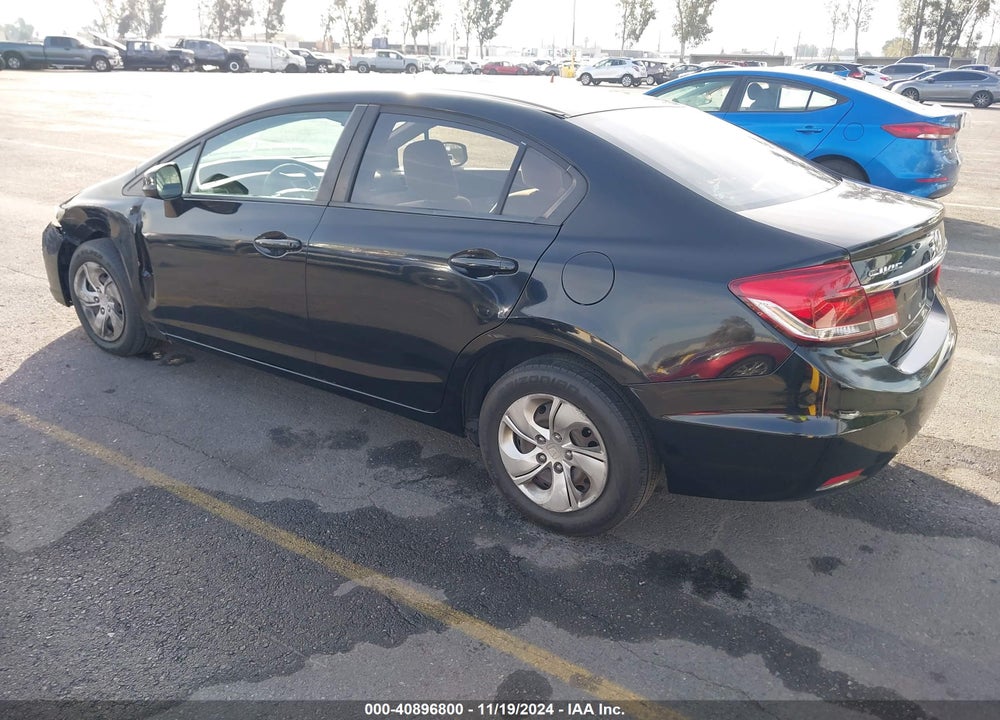 2013 HONDA CIVIC LX VIN: 19XFB2F51DE253053
