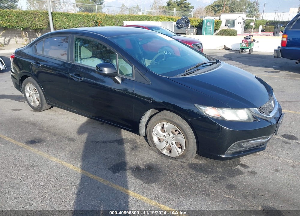 2013 HONDA CIVIC LX VIN: 19XFB2F51DE253053
