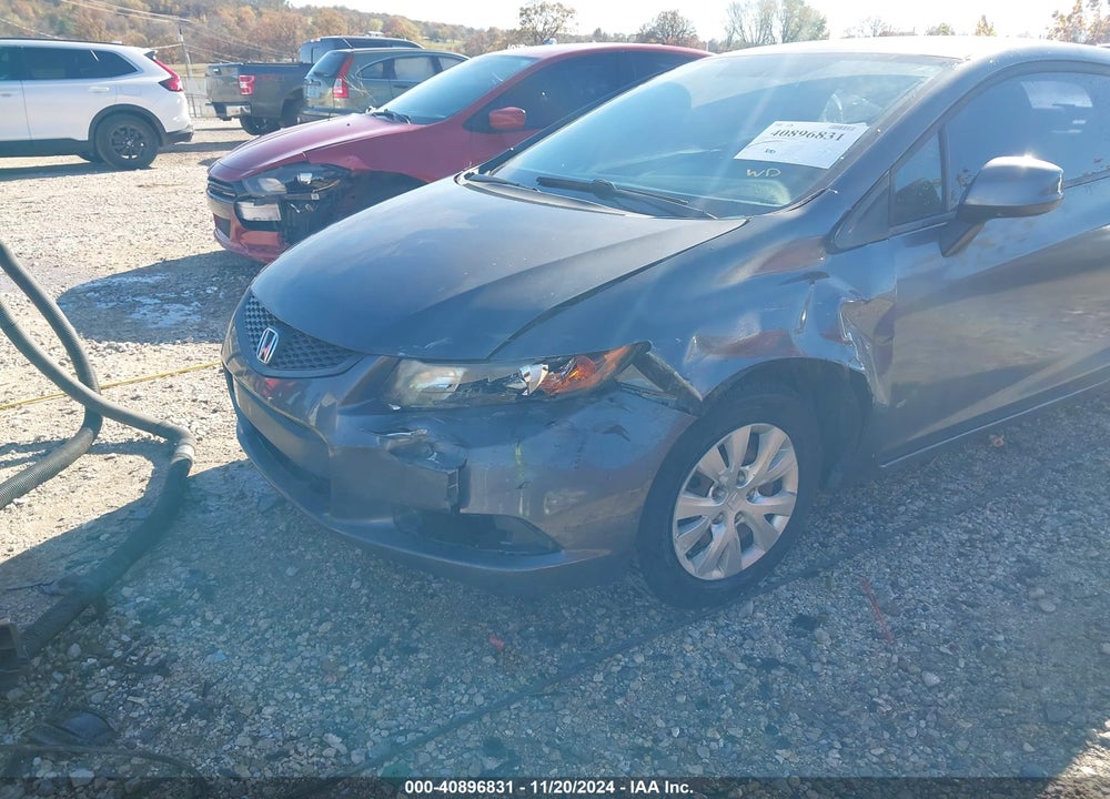 2012 HONDA CIVIC VIN: 2HGFG3B59CH550590