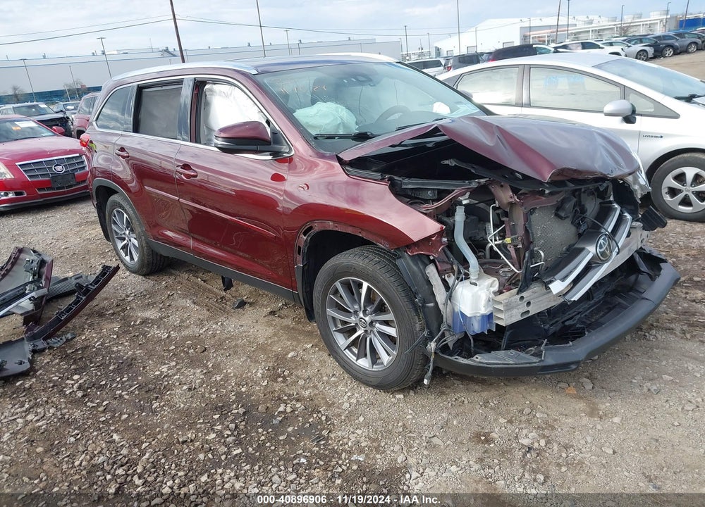 2019 TOYOTA HIGHLANDER XLE VIN: 5TDJZRFHXKS989985