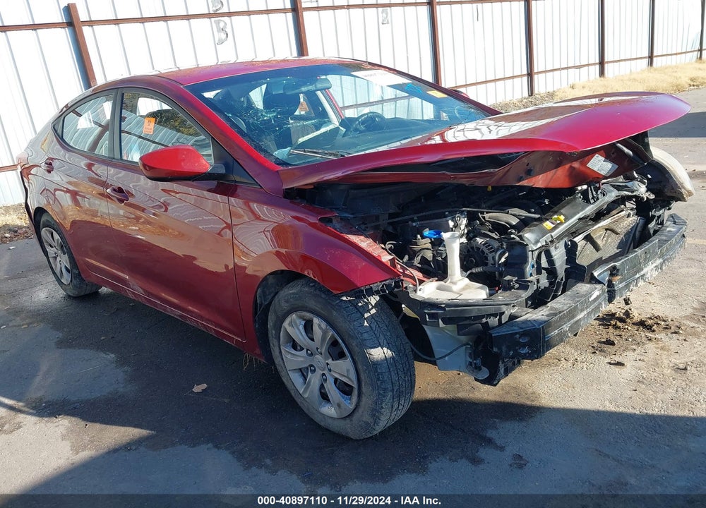 2016 HYUNDAI ELANTRA SE VIN: 5NPDH4AE9GH687861