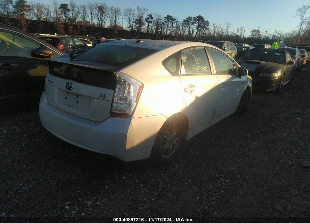 2011 TOYOTA PRIUS THREE VIN: JTDKN3DU4B1446366