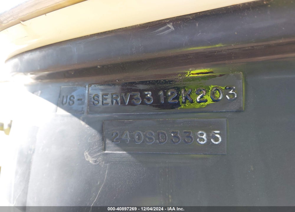 2003 SEA RAY OTHER VIN: SERV3312K203