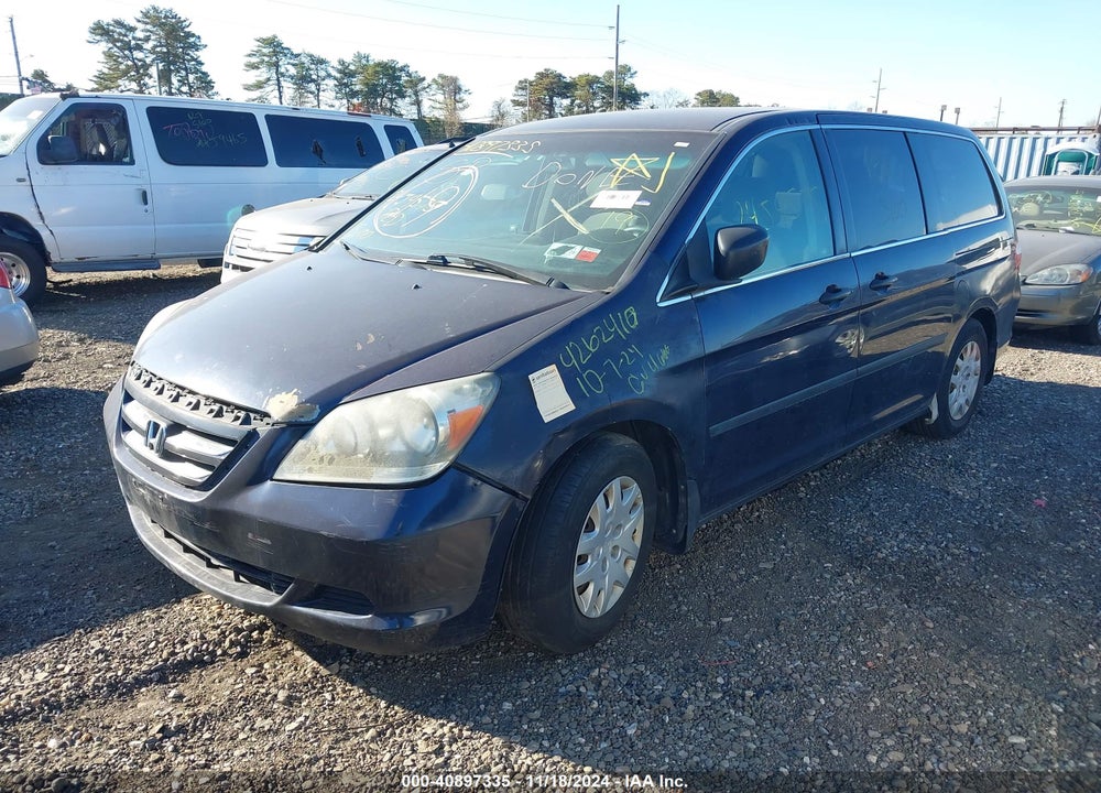 2007 HONDA ODYSSEY LX VIN: 5FNRL38297B015050