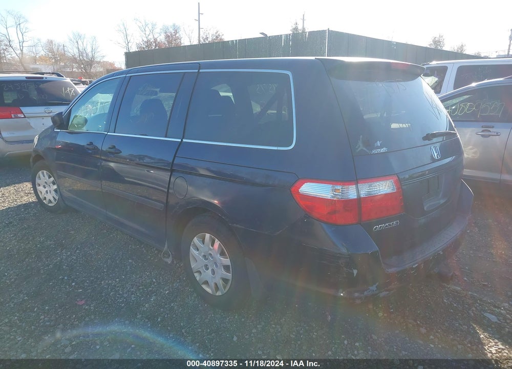 2007 HONDA ODYSSEY LX VIN: 5FNRL38297B015050