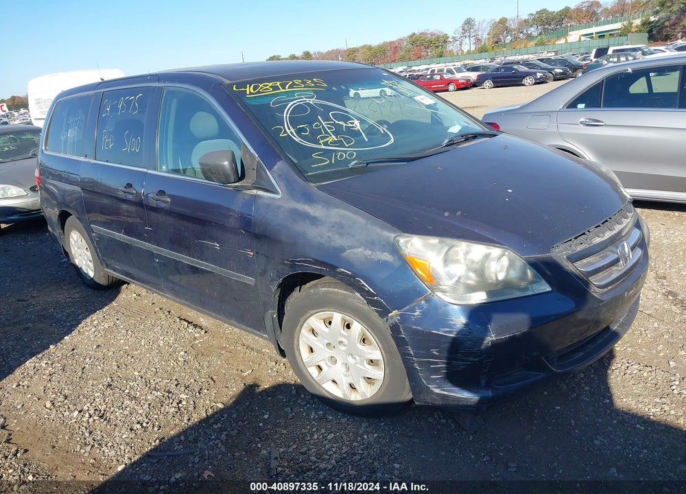 2007 HONDA ODYSSEY LX VIN: 5FNRL38297B015050