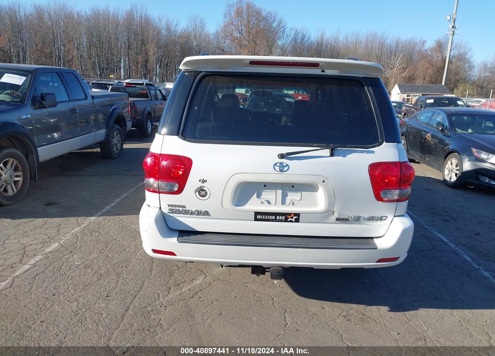 2007 TOYOTA SEQUOIA LIMITED V8 VIN: 5TDBT48A77S291379