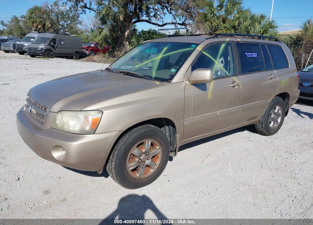 2006 TOYOTA HIGHLANDER V6 VIN: JTEDP21A960124286