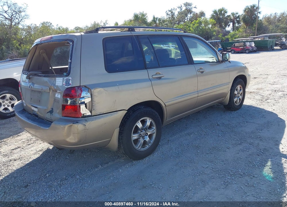 2006 TOYOTA HIGHLANDER V6 VIN: JTEDP21A960124286