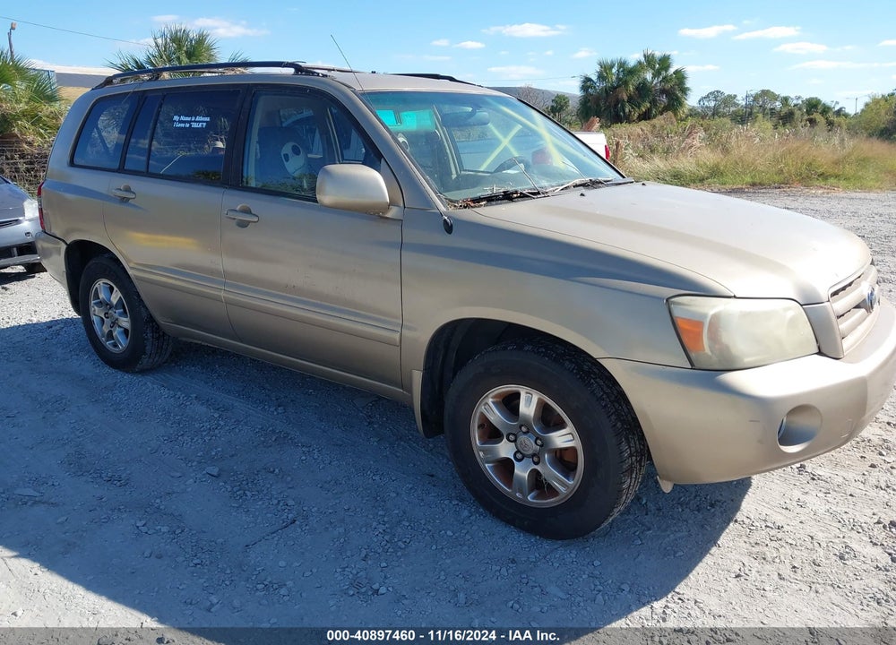 2006 TOYOTA HIGHLANDER V6 VIN: JTEDP21A960124286