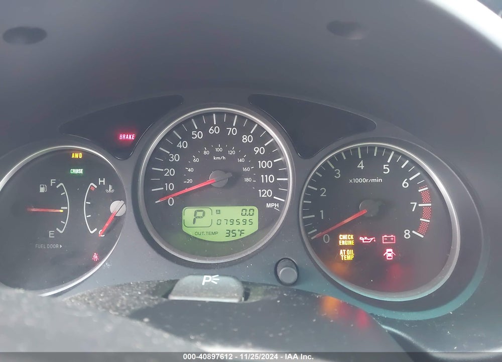 2006 SUBARU FORESTER 2.5X VIN: JF1SG63696H735616