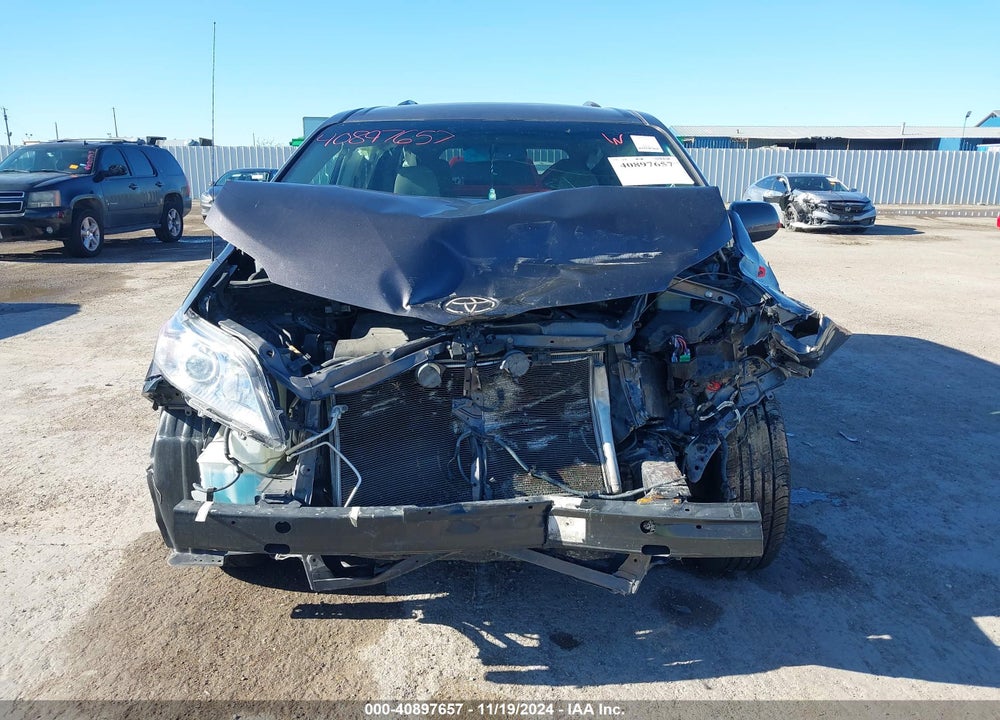 2012 TOYOTA SIENNA LE V6 8 PASSENGER VIN: 5TDKK3DC6CS253592