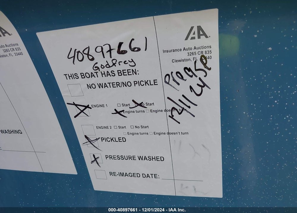 2017 BULLSBAY OTHER VIN: FVZT6099E717