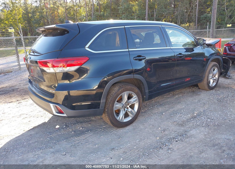 2017 TOYOTA HIGHLANDER LIMITED VIN: 5TDYZRFH7HS219976