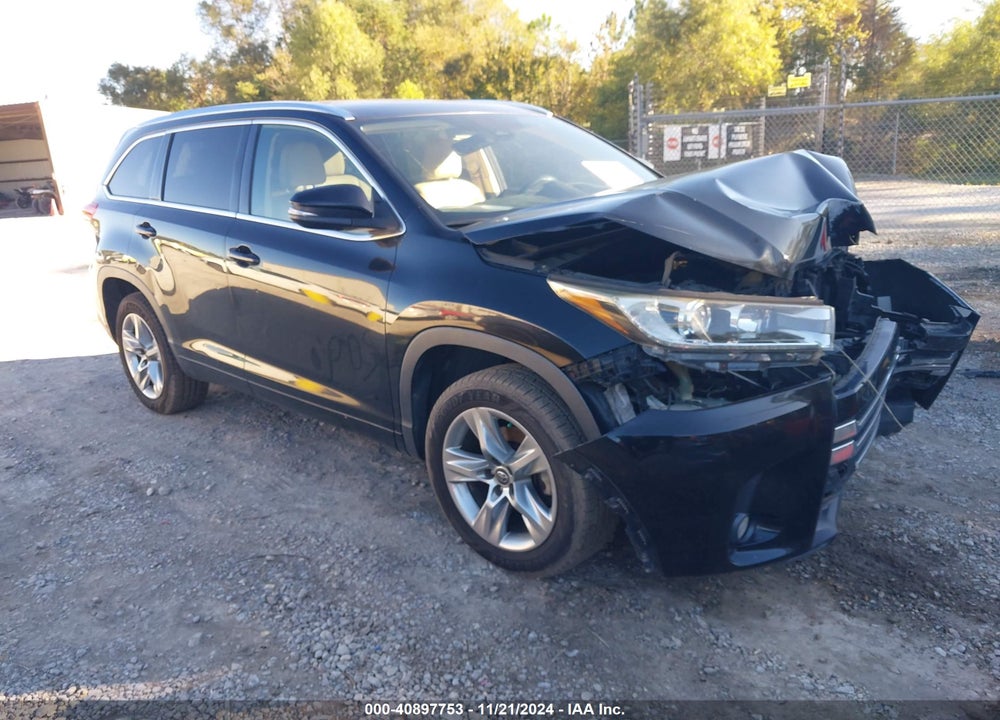 2017 TOYOTA HIGHLANDER LIMITED VIN: 5TDYZRFH7HS219976