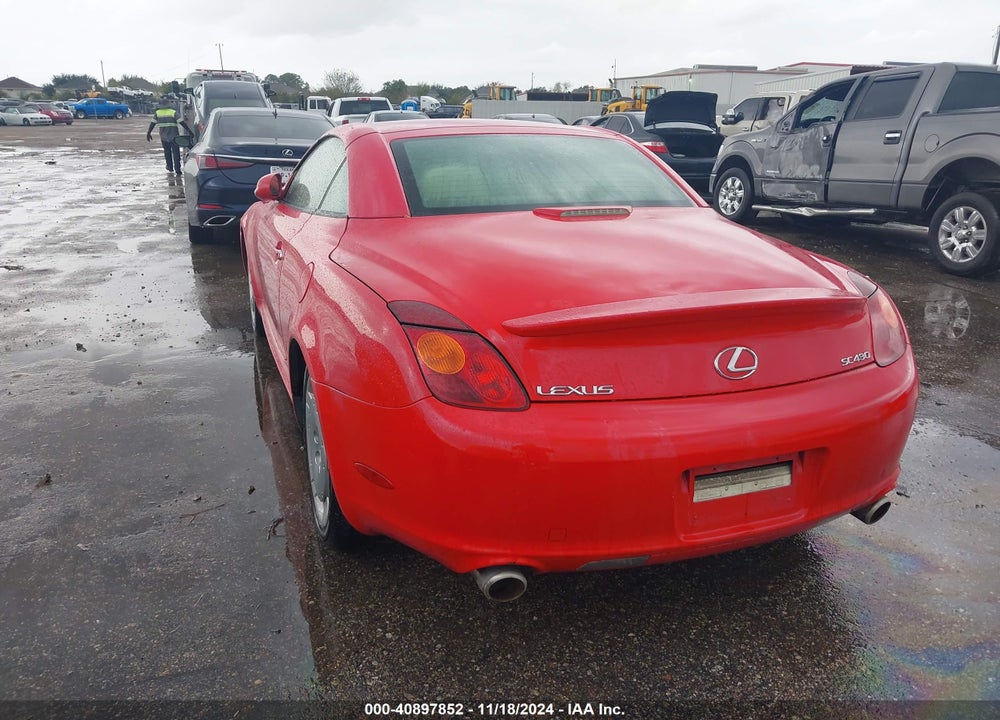 2002 LEXUS SC 430 VIN: JTHFN48Y920013540