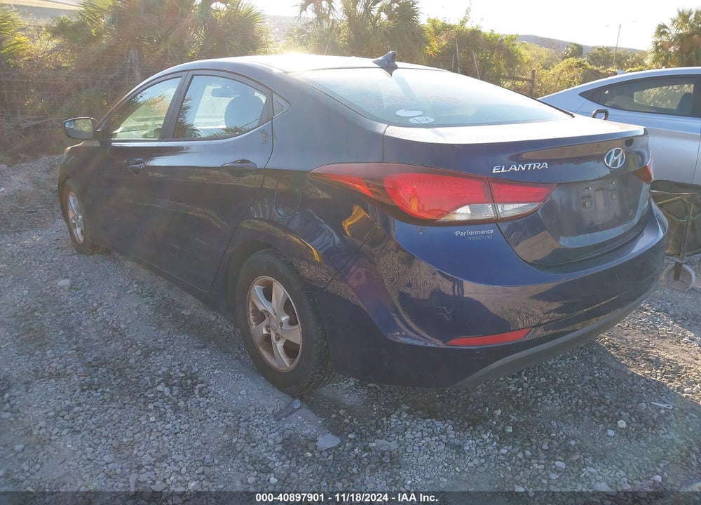 2014 HYUNDAI ELANTRA SE VIN: 5NPDH4AE1EH460077