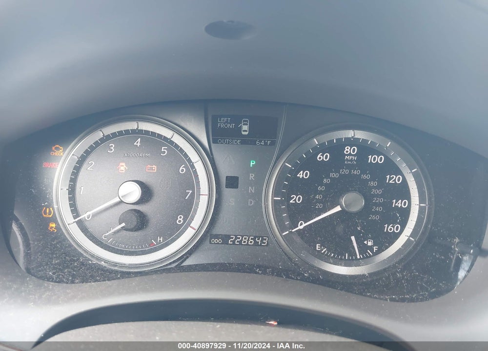 2007 LEXUS ES 350 VIN: JTHBJ46G072067096