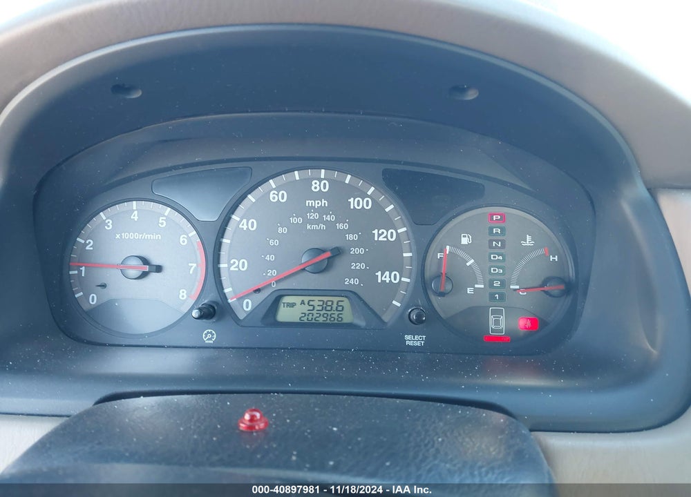 2002 HONDA ACCORD 3.0 EX VIN: 1HGCG22532A003423