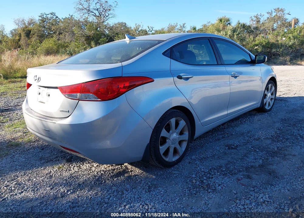 2013 HYUNDAI ELANTRA LIMITED VIN: KMHDH4AEXDU494776