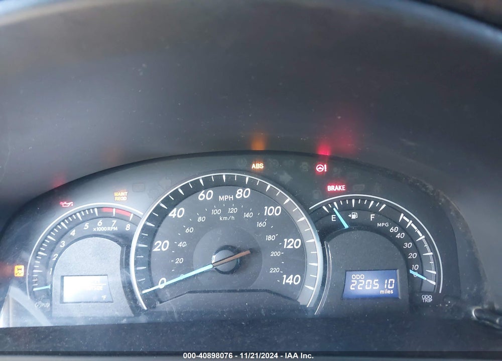 2012 TOYOTA CAMRY LE VIN: 4T1BF1FKXCU550529