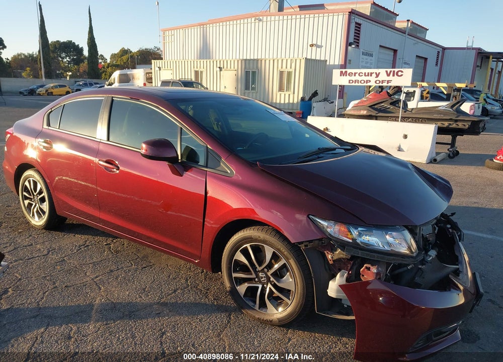 2013 HONDA CIVIC EX VIN: 19XFB2F83DE282046