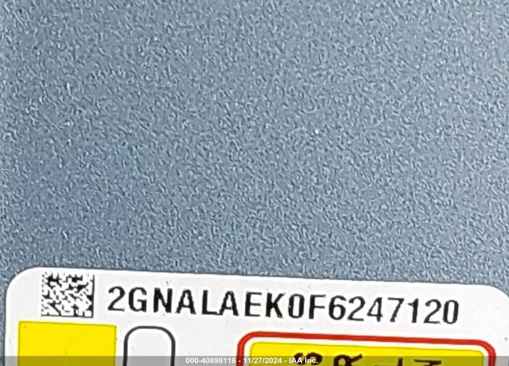 2015 CHEVROLET EQUINOX VIN: 2GNALAEK0F6247120