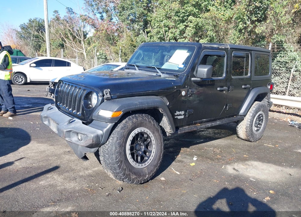2018 JEEP WRANGLER UNLIMITED SPORT 4X4 VIN: 1C4HJXDGXJW133413