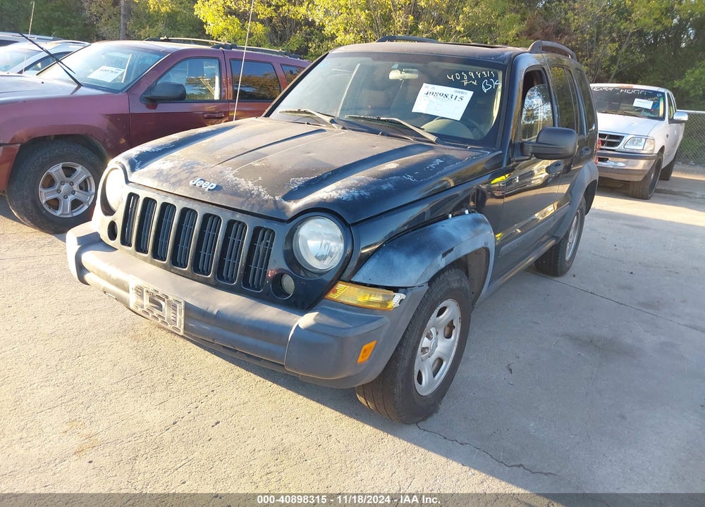 2007 JEEP LIBERTY SPORT VIN: 1J4GK48K17W516665
