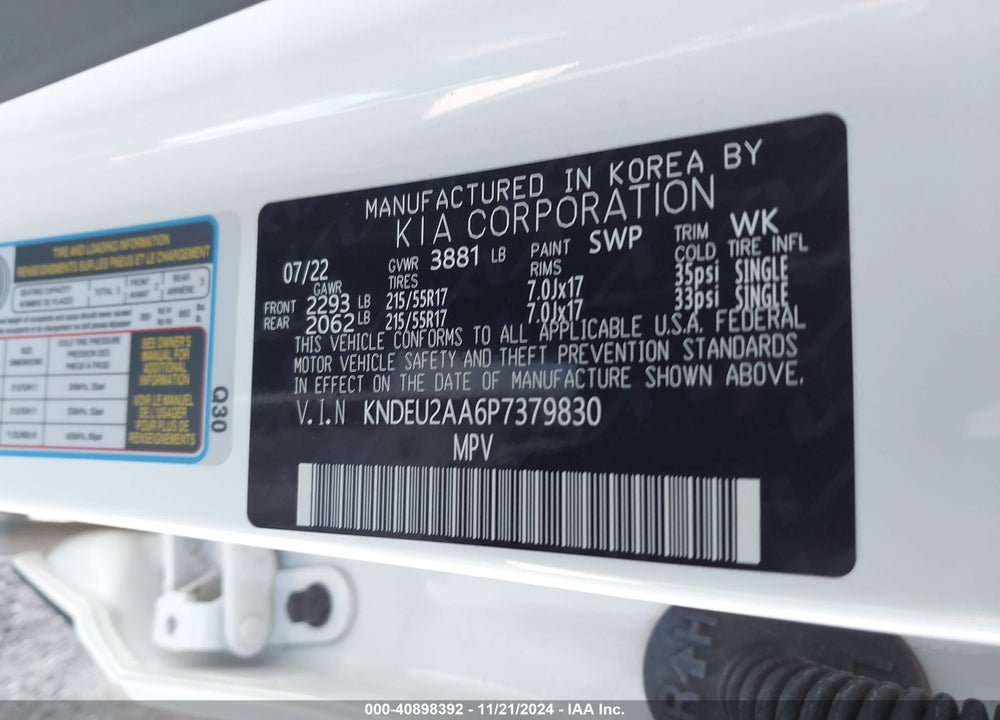 2023 KIA SELTOS S VIN: KNDEU2AA6P7379830