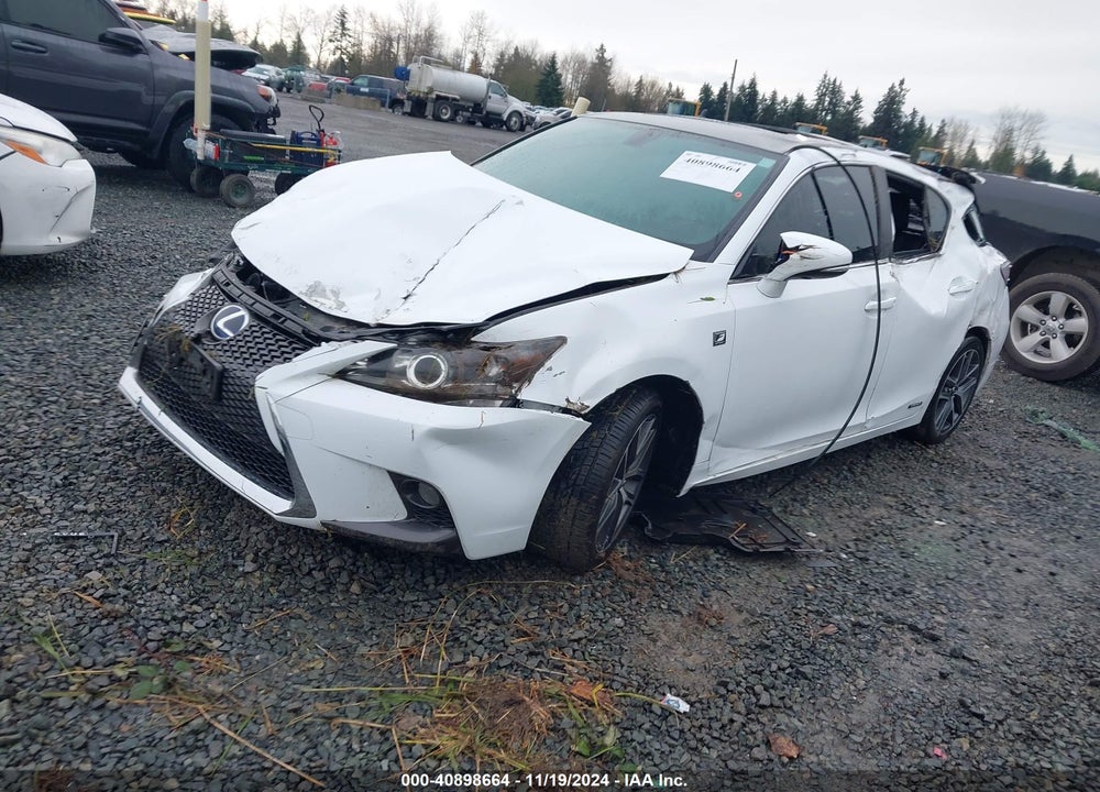 2016 LEXUS CT 200H VIN: JTHKD5BH6G2263653